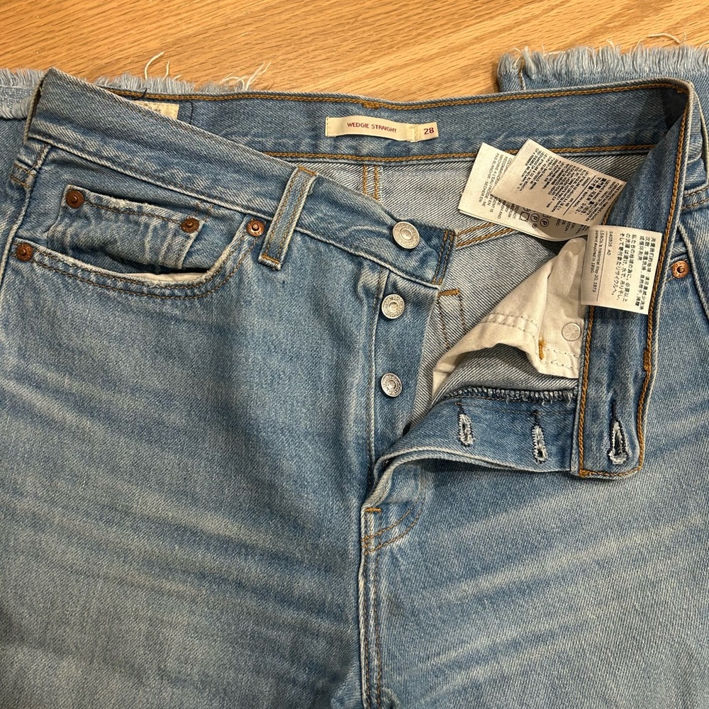 Levi’s Wedgie Straight - Size 28 - Women’s Blue Denim Jeans